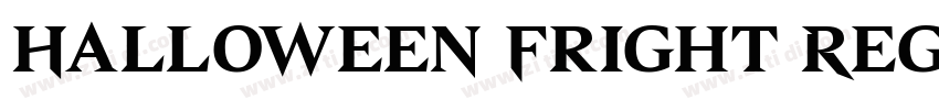 Halloween Fright Reg字体转换